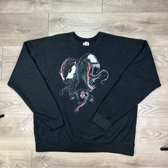 Marvel Comics Spider-Man Venom Carnage Sweatshirt Black Men’s Size Large - Picture 2 of 6
